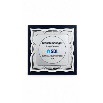 Premium Silver Corporate Award Plaque by Jazka Traders