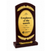 Premium Red Wooden Trophy Award by Jazka Traders – Elegant Recognition Trophy