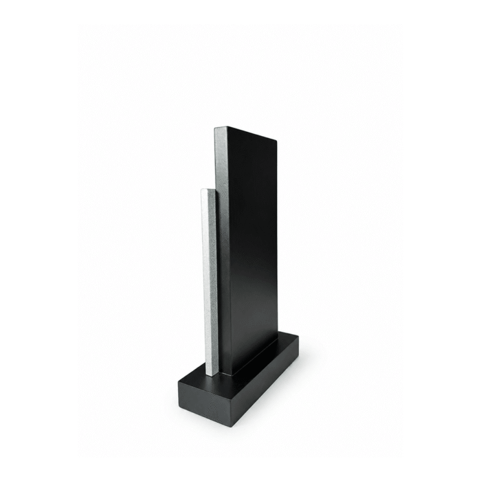 Modern Black & Silver Corporate Trophy by Jazka Traders