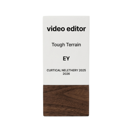 Premium Wooden Finish Corporate Award Trophy by Jazka Traders