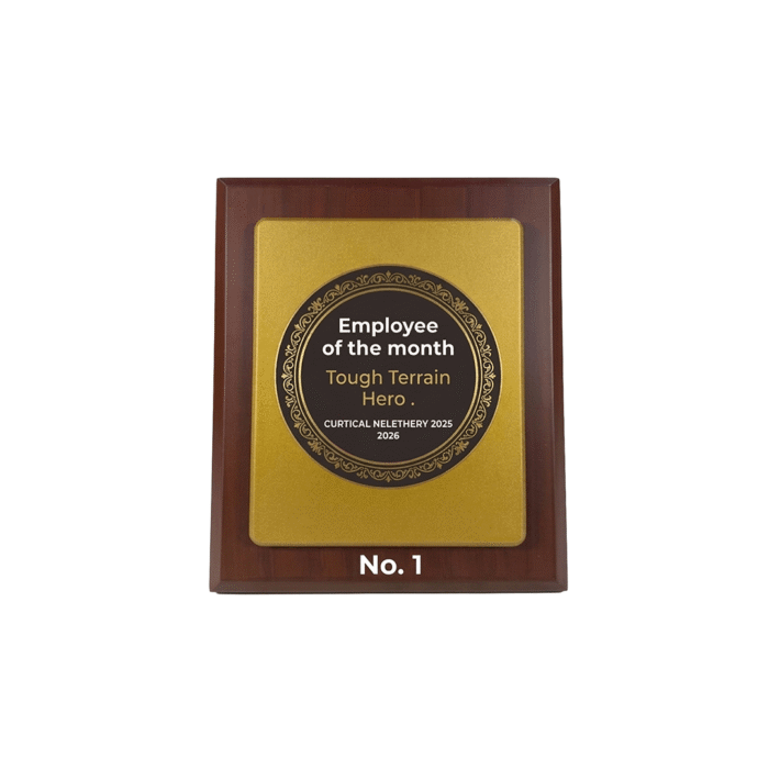 Premium Wooden Plaque Trophy Award by Jazka Traders