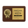 Premium Wooden Corporate Recognition Trophy with Gold Emblem