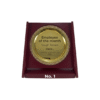 Elegant Wooden Plaque Trophy with Gold Plate for Corporate Awards