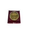 Elegant Wooden Plaque Trophy with Gold Plate for Corporate Awards