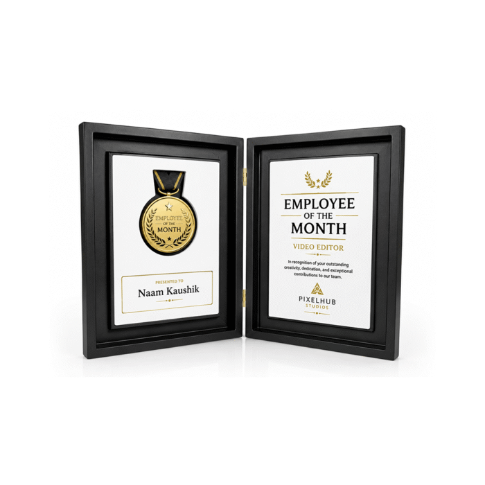 Premium Wooden Medal Award Plaque by Jazka Traders