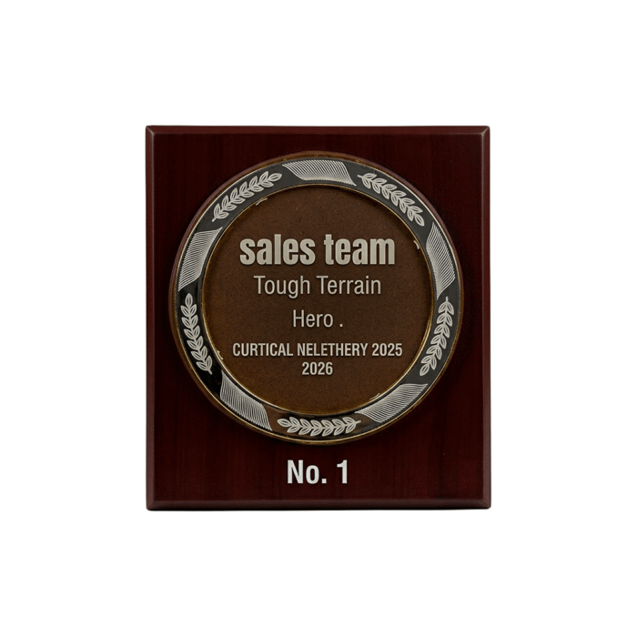 Premium Wooden Sales Achievement Plaque by Jazka Traders