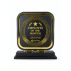 Premium Black & Gold Corporate Award Trophy by Jazka Traders