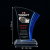 Blue Edge Crystal Acrylic Trophy