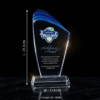 Blue Edge Crystal Acrylic Trophy