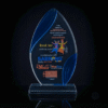 Blue Edge Crystal Acrylic Trophy