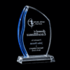 Blue Edge Crystal Acrylic Trophy