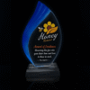 Blue Flame Crystal Acrylic Trophy
