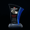 Blue Edge Crystal Acrylic Trophy