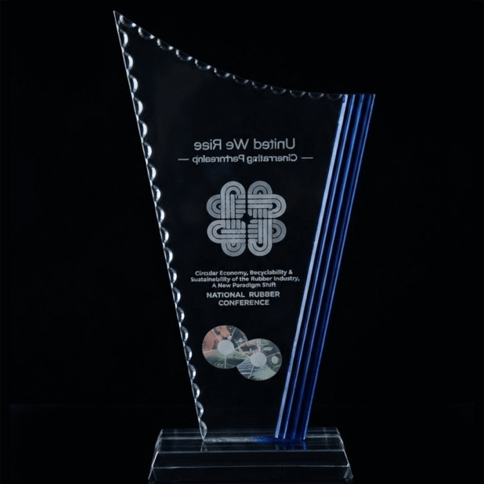JT-A14 Premium Curved Crystal Trophy