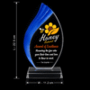Blue Flame Crystal Acrylic Trophy